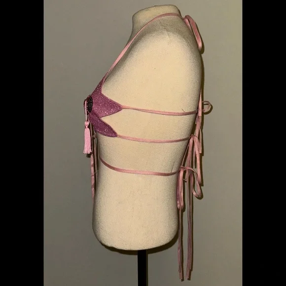 Sugar Thrillz Pink Star Bralette - Picture 4 of 12